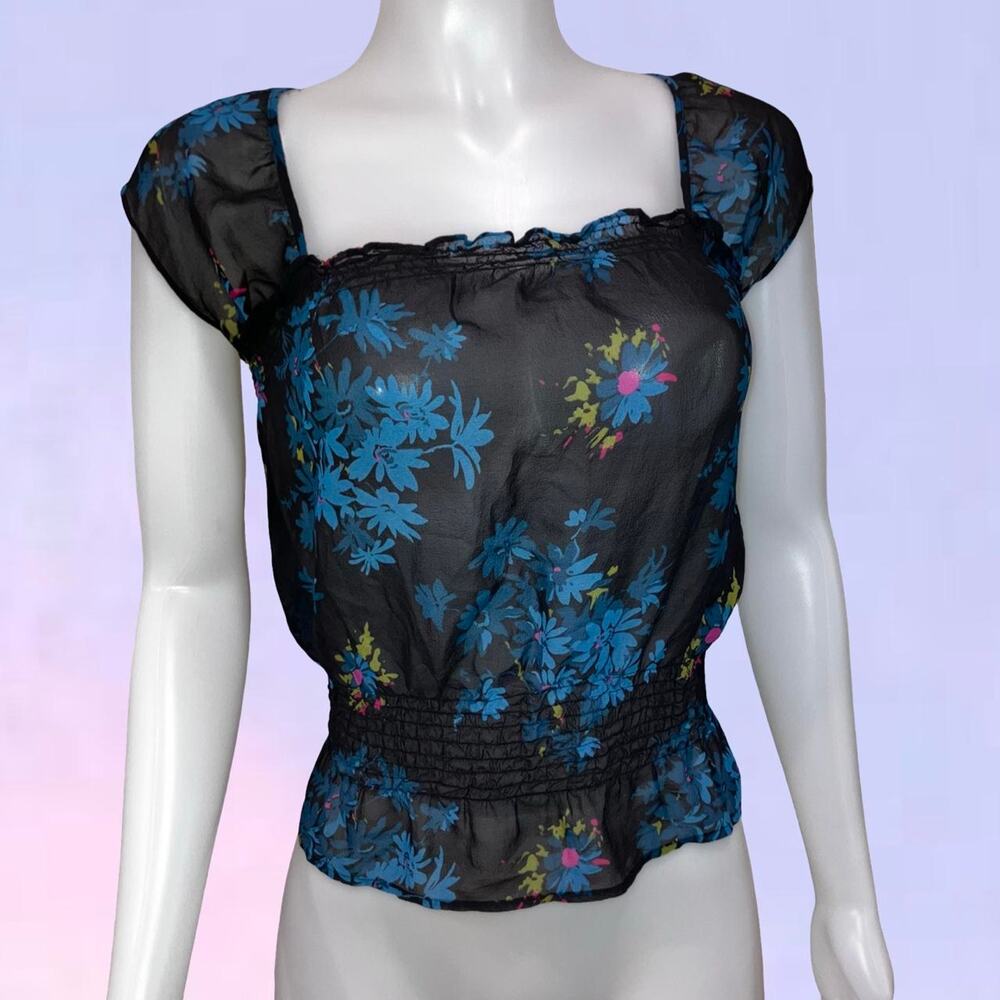 Vintage 90s y2k 100 silk express top